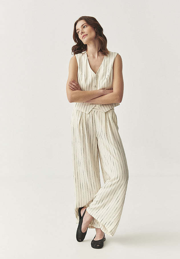 Pantaloni din stofa cu dungi, B2514.139 Tatuum