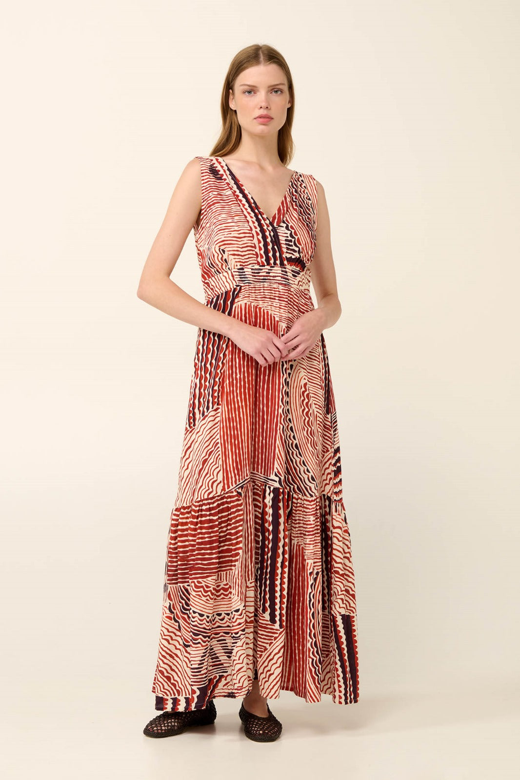 Rochie dama Vamp-Rochie de vara Minoan Poplin Maxi,22435 Tatuum