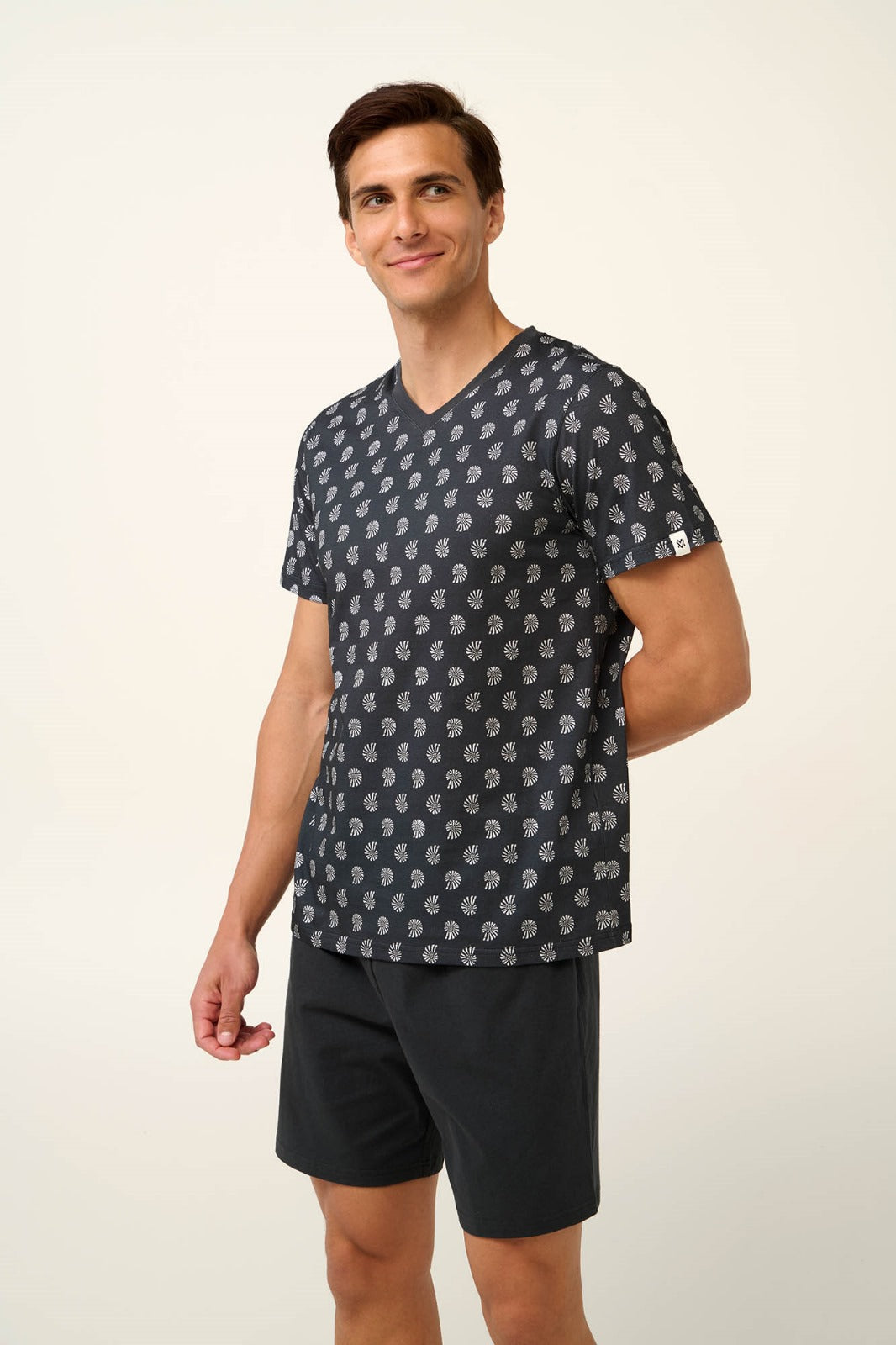 Vamp-Pijama Pentru Barbati din Bumbac cu Pantaloni Scurti,22601 Tatuum