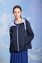 Geaca dama cu doua fete , albastru aleutian / bleumarin inchis, B326R-233 Tatuum
