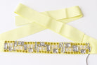 Curea dama Centura din panglica, galben Tatuum