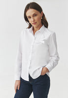 Camasa din bumbac cu floare tridimensionala, B2504.084 Tatuum