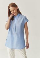 Bluza dama Tunica cu guler din bumbac , B2510.222 Tatuum